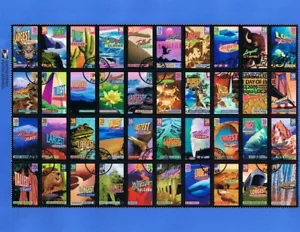 #0628 39c Wonders of America #4033-72 USPS Souvenirseite - Bild 1 von 2