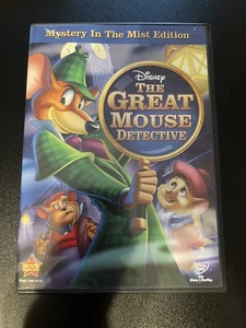 The Great Mouse Detective DVD Disney Movie Mystery in the Mist Edition Animation - Picture 1 of 1