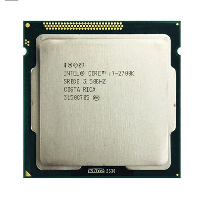 Intel Core i7-2700K CPU Quad Core 8-Thread 3.5GHz 8M SR0DG LGA 1155 Processor - Image 1 of 1