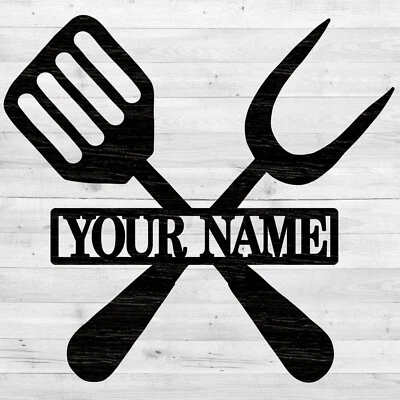 Letrero de nombre de parrilla personalizado, letrero de placa de madera, artesanías de madera Foto 1 de 3