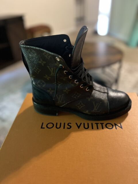 Bota Louis Vuitton Mujer Wonderland Negro / ORO UE 36 / Reino