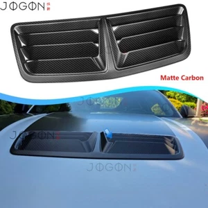 S650 GT Real Carbon For Ford Mustang S650 GTD 24+ Engine Hood Vent Intake Scoops - Picture 1 of 15