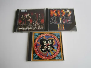 Kiss Lot of 3 cd's-RockandRoll Over-Alive III-Smashes,TrashesandHits-Mercury Rec - Picture 1 of 3