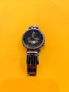Vintage CITIZEN WR100 GN-4-S CHRONOGRAPH WATCH DIGITAL & ANALOG World Timer - Picture 1 of 10