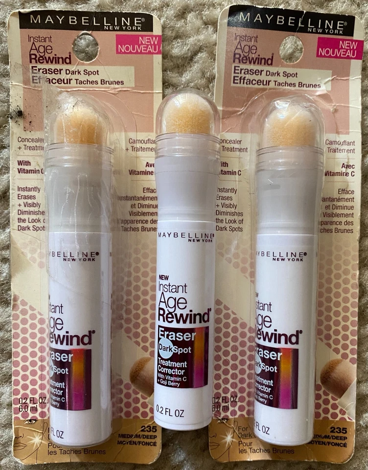 3-Pack: NEW Maybelline Instant Age Rewind Concealer in 235 Medium/Deep (Sealed) - Image 1 of 1
