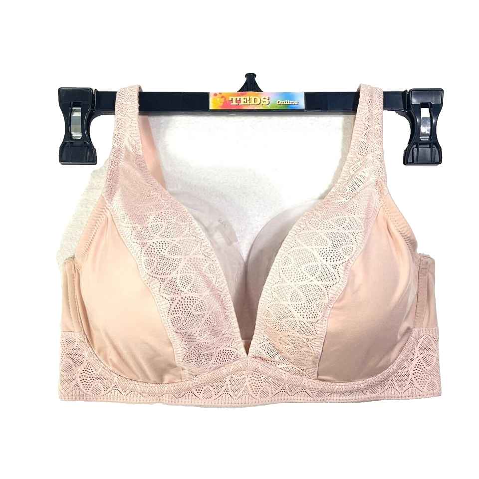 NWOT DKNY Women's 32D Endless Stretch Lace Underwire Bra DK7869 Pink - Image 1 of 4