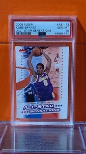 2008 Fleer Kobe Bryant All Star Sensations PSA 10 Pop 7 - Picture 1 of 2