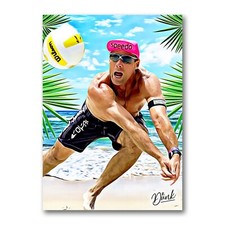 Karch Kiraly Beach Set Sketch Card Limited 12/30 Dr. Dunk Signed