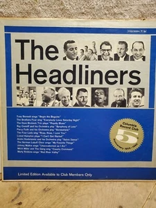 THE HEADLINERS Columbia Record Club 5th Anniversary GB-7 LP 33rpm  EXCELLENT - Imagen 1 de 5