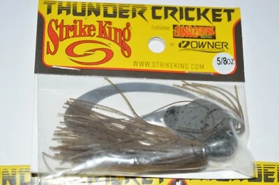 Strike King 雷声板球叶片低音振动夹具 5/8 盎司绿色南瓜 — 第 1/2 张图片