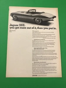 JAGUAR XK-E XK E XKE ORIGINAL VINTAGE PRINT AD ADVERTISEMENT PRINTED A1 - Bild 1 von 1