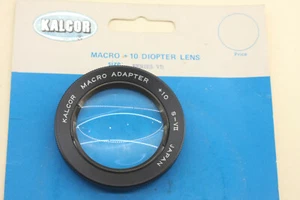 Kalcor Macro Adapter + 10 Lens Series 7  - Japan - Poor Glass USED J09 - Picture 1 of 2