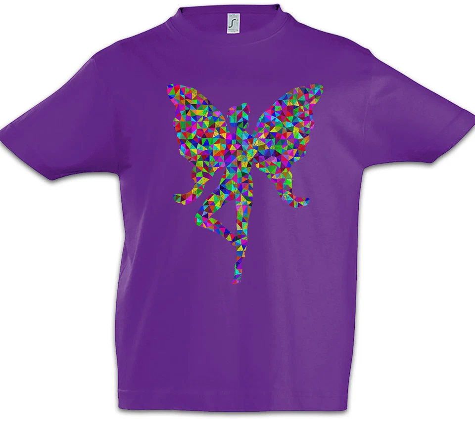 Camiseta Color Hadas Niños Toon Dibujos Animados Look Dance Techno Raver Rave Arco Iris Foto 1 de 1