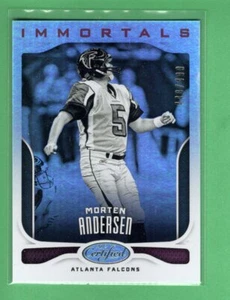 *2017 panini Certified Immortals MORTEN ANDERSEN foil no.108 Falcons #448/499 - Picture 1 of 1