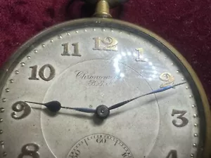 CRONÓMETRO Reloj De Bolsillo Hombre Carga Manual Funciona Vintage - Imagen 1 de 7