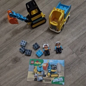 LEGO DUPLO 10931 Town Truck & Tracked Excavator Construction Vehicle - Picture 1 of 4