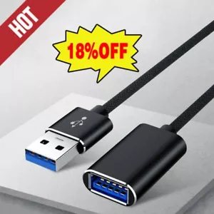Rallonge USB3.0 Super Speed Câble Rallonge Mâle Femelle 1/2M. - Photo 1/15