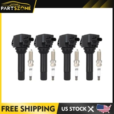 For 2013-2014 Scion FR-S Subaru BRZ 2.0L Ignition Coils & Spark Plugs Set UF710 - Image 1 of 4