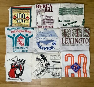 Lote Camisetas Vintage Escuela Universidad Reunión Años 80 90 - Imagen 1 de 22