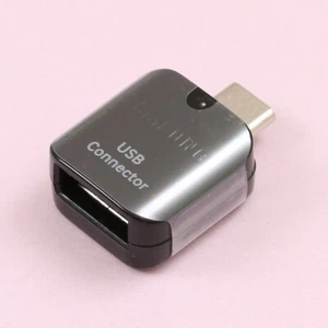 Genuine SAMSUNG USB to USB-C Connector Adapter Galaxy S9 S9+ A8 (Black) - Picture 1 of 4