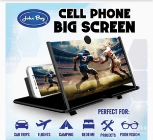 Revised 4 2025 Cell Phone 12-in Screen Magnifier, Screen In Larger ,Magnifier - Picture 1 of 4