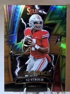 2022 CJ STROUD SELECT DRAFT PANINI 24/25 SPARK TIE DYE - Picture 1 of 3