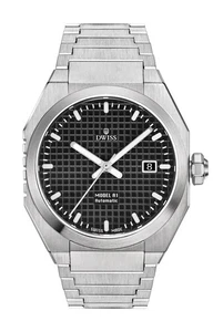 DWISS A1-Black SWISS MADE Automatic Limited Ed Brand new DESIGN AWARD WINNER - Picture 1 of 4