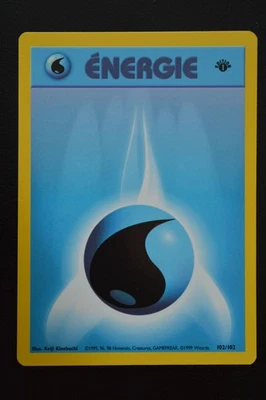 Pokémon TCG WATER ENERGY 1ST EDITION FRENCH ÉNERGIE D'EAU Base Set 102/102 NM - Image 1 of 2