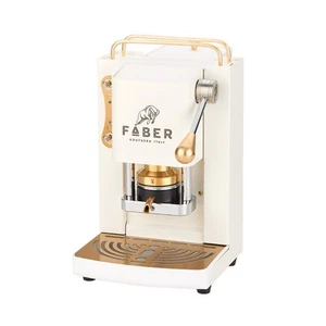 FABER KAFFEEPADMASCHINE PRO MINI DELUXE PURE 1,3L WHITE WEISS MESSING - Bild 1 von 1