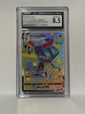 CGC 8.5 Dragapult VMAX SWSH097 SWSH: Sword & Shield Promo Cards Holo Graded Slab - Image 1 of 2