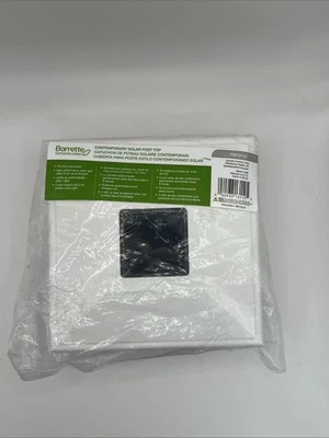 Barrette Solar Post Top White 5" x 5" . #73013110. - Image 1 of 4