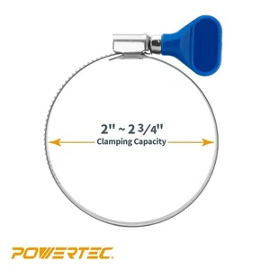 70262 Edelstahl Schlauchschelle - 2-1/2 Zoll, verstellbar, 10er Pack für Dust Coll - Bild 1 von 2