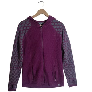 Title Nine Purple full-zip Wool Blend hoodie sweater Womens Size Medium - Picture 1 of 8