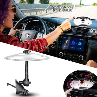 Mini platillo de choque de coche platillo de tambor de coche ventilación de aire, haz que tu conducción sea más divertida Foto 1 de 4