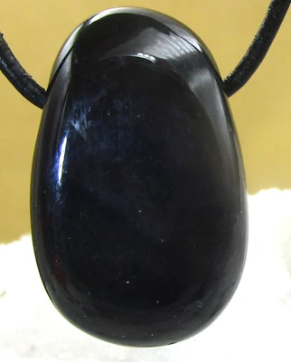 REGENBOGEN  OBSIDIAN  Anhänger  TROMMELSTEIN gebohrt  FREEFORM  A-Qualität Nr.18 - Bild 1 von 2