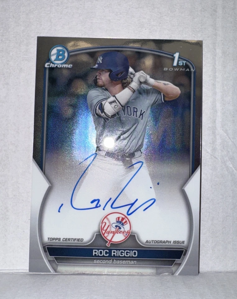 2023 Bowman Draft - Chrome Prospect Autographs Roc Riggio #CDA-RR (AU, RC) - Image 1 of 1