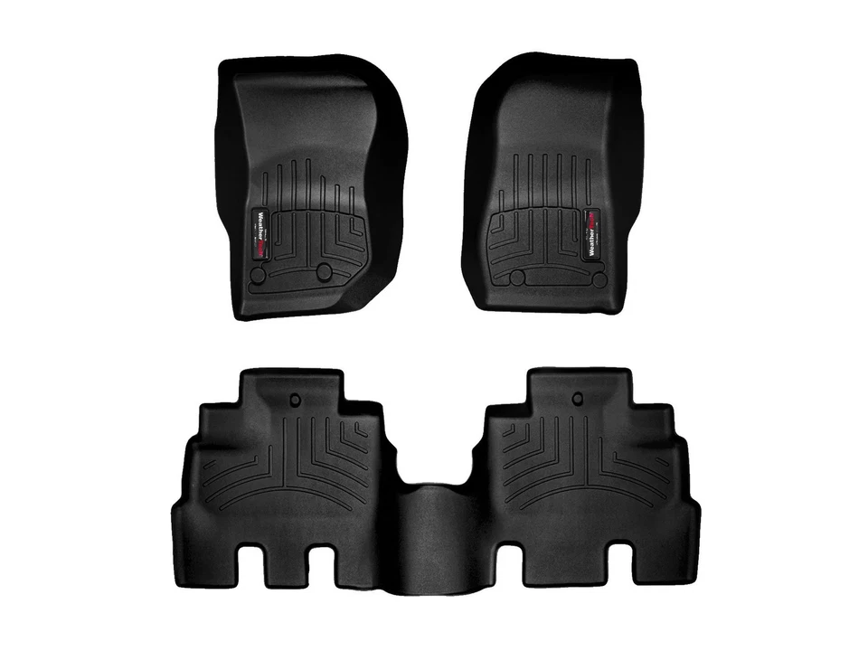 Forro de piso WeatherTech para Jeep Wrangler JK Unlimited 2018-2018 4 puertas - negro Foto 1 de 4