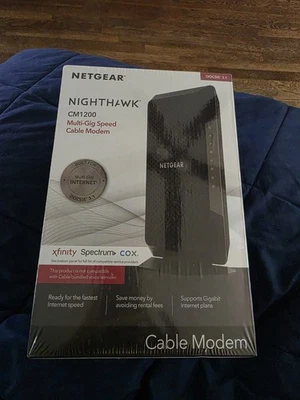 NETGEAR Nighthawk CM1200-100NAS DOCSIS 3.1 Cable Modem - Image 1 of 4