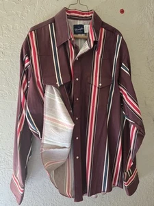 mens wrangler pearlsnap shirt xl VINTAGE NWT UNWORN PEARL SNAP MASTERPIECE 🐎 - Picture 1 of 9