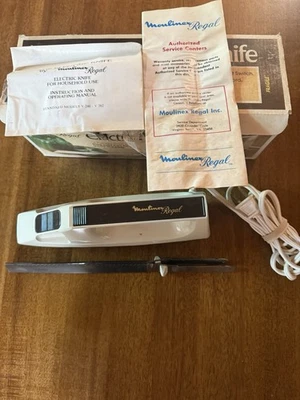 Moulinex Regal The Electric Knife Model 382 Works Original Box And Manual - Image 1 of 4