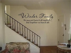 Family name saying we may not have it all together personalized wall art decal - Picture 1 of 1