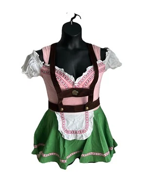 Disfraz de Halloween mediano para mujer Octoberfest Bavarian Beer Garden Girl #02001 Foto 1 de 4