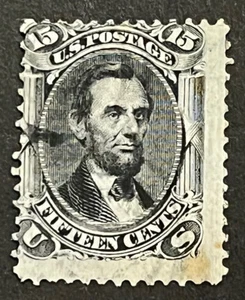 Travelstamps: US Stamps Scott #98, 15¢ Lincoln, Grill, Used CV $275.00 - Picture 1 of 5