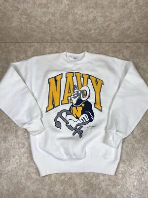 Sudadera De Colección SANTEE SWEATS EE. UU. Azul Marino Hecha en EE. UU. Talla M "OLD GOAT" Mascota 1988 Foto 1 de 4