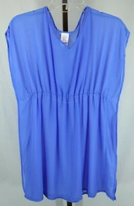 Wonder Nation Girls Blue Sheer Short Sleeve Tunic Top Size XXL 18 NWOT - Picture 1 of 3