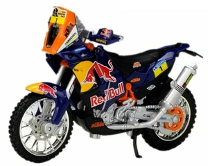 Motocicleta modelo de rally Bburago KTM 450 Red Bull Dakar azul escala 1:18 18-51071 - Imagen 1 de 2
