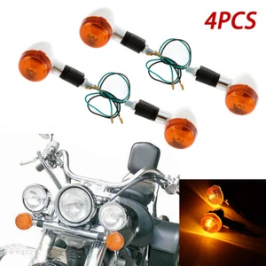 Luces indicadoras de señales de giro traseras cromadas para Honda Shasow VT 400 2004-2007 4 un. - Imagen 1 de 12