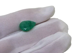 5.51ct PEAR CUT Colombian Emerald LOOSE GEM - Bild 1 von 8