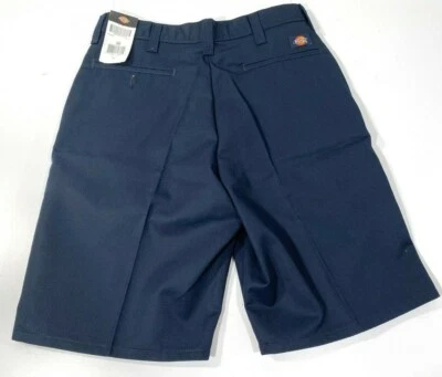 NEW MENS DICKIES 11 INCH INDUSTRIAL FLAT FRONT WORK SHORTS LR303 NAVY 42 - Image 1 of 4