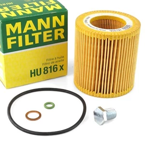 MANN Ölfilter + Schraube für BMW 1er-7er X1-X6 N52 N53 N54 N55 - Bild 1 von 4